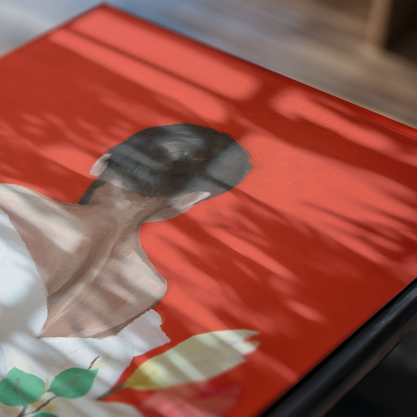 Limited fine art print ''Crimson Reverie: A Symphony of Womanhood and Nature"